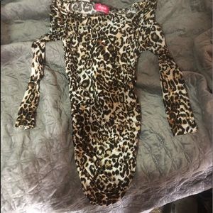 Tight cheetah print dress or shirt